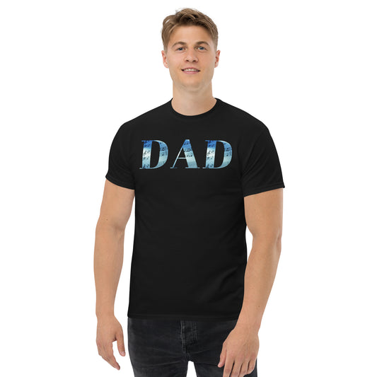 DAD with Sheet Music in the Lettering T-Shirt | Men's Classic Tee