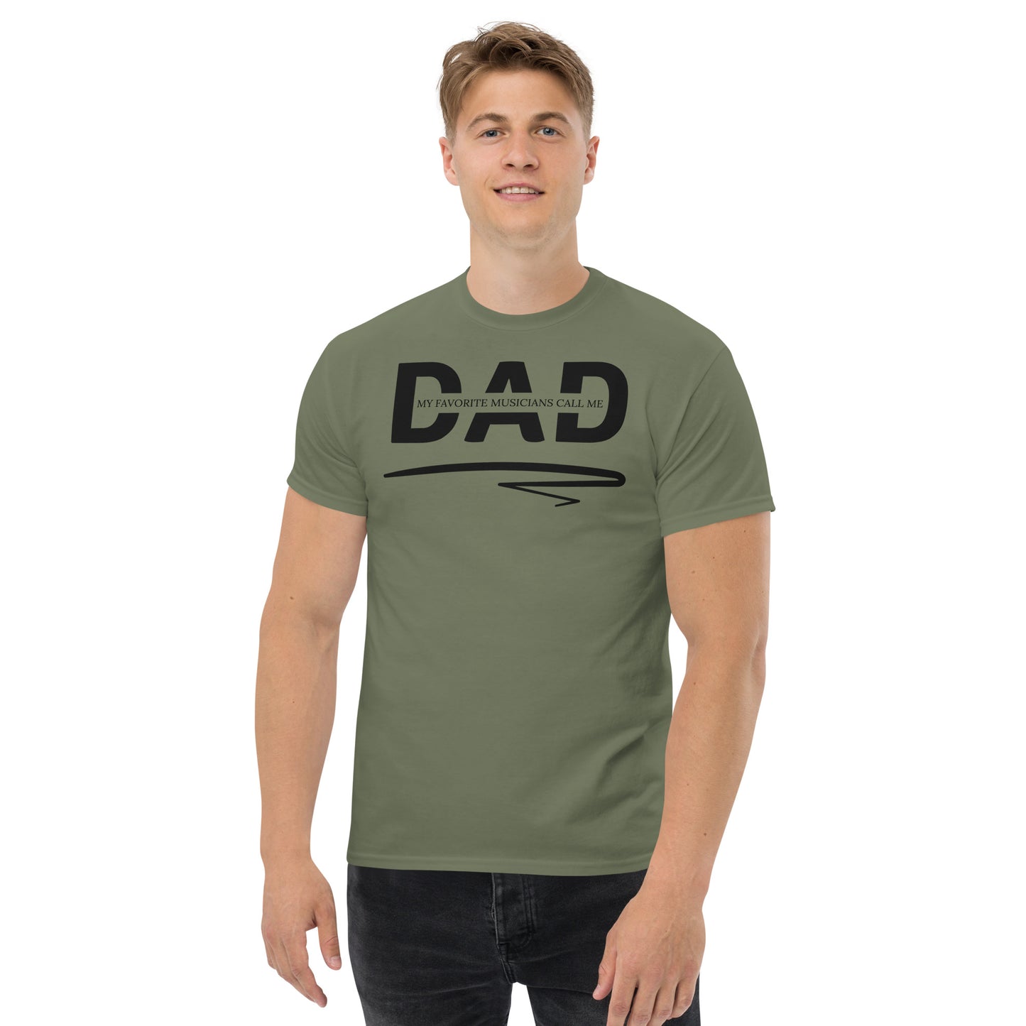 My Favorite Musician's Call Me DAD T- Shirt | Men's Classic Tee