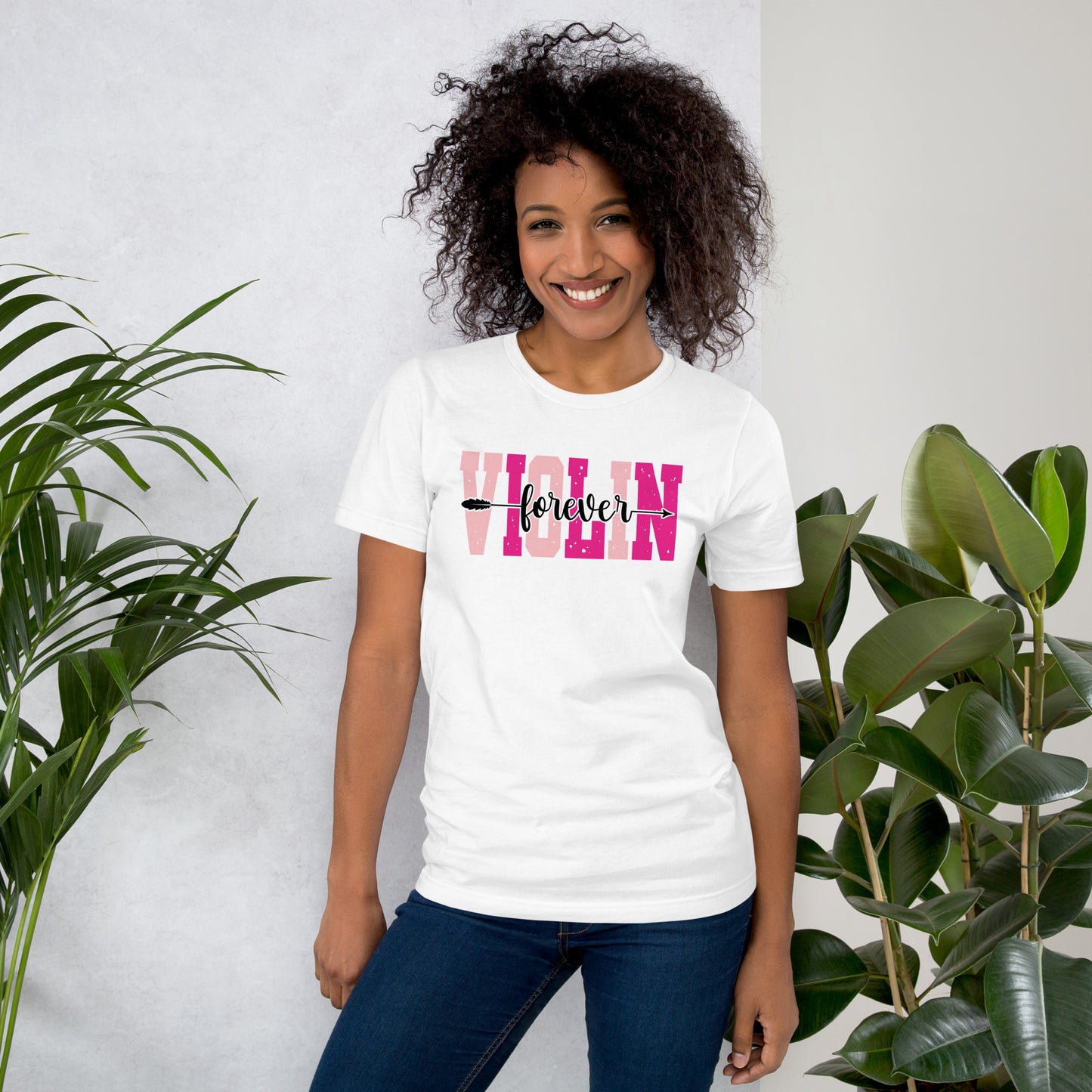 Violin Forever T-Shirt | Pink Design | Unisex t-shirt