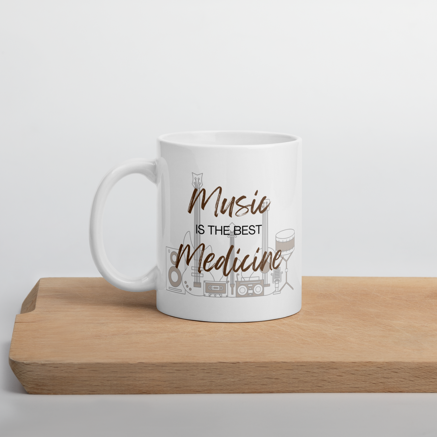 Music is the Best Medicine | White Ceramic Mug