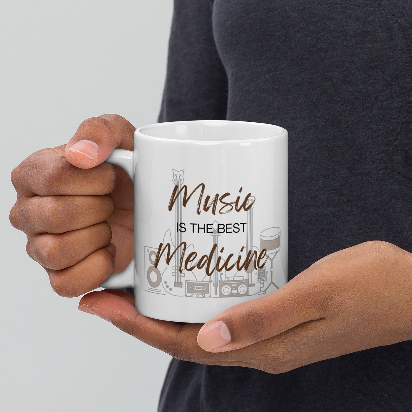 Music is the Best Medicine | White Ceramic Mug