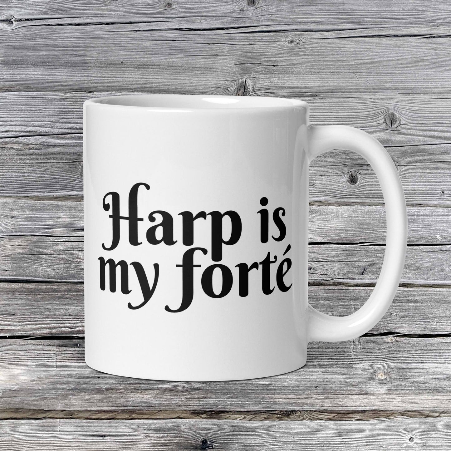 Pick Your Forte' Mug Series | Music is My Forte | 20 Instruments | Violin | Flute | Piano | Guitar | Cello | Singing | Drums | White glossy mug