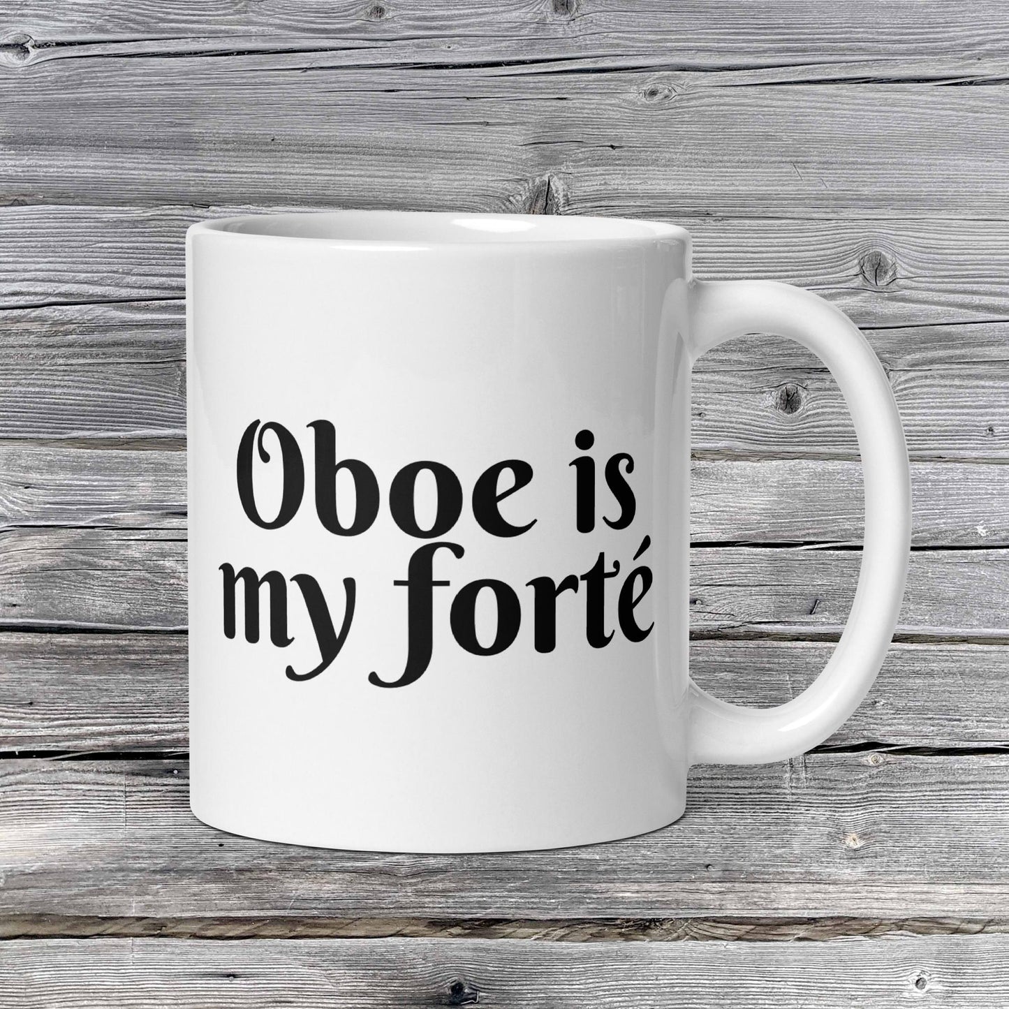 Pick Your Forte' Mug Series | Music is My Forte | 20 Instruments | Violin | Flute | Piano | Guitar | Cello | Singing | Drums | White glossy mug