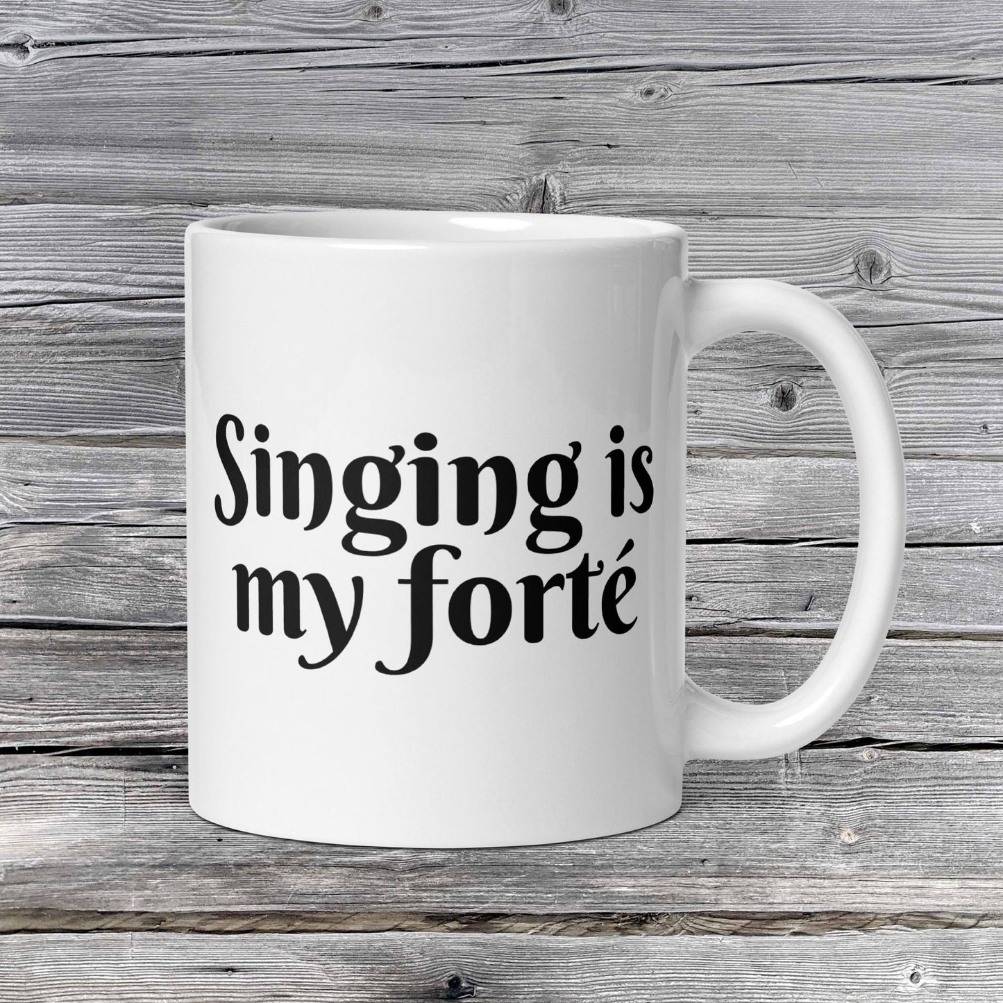 Pick Your Forte' Mug Series | Music is My Forte | 20 Instruments | Violin | Flute | Piano | Guitar | Cello | Singing | Drums | White glossy mug