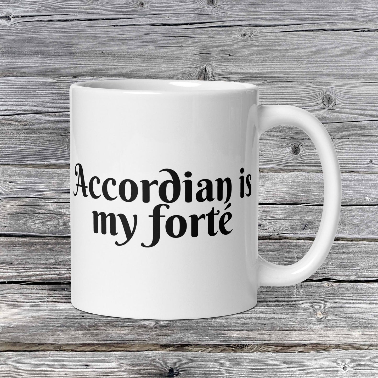 Pick Your Forte' Mug Series | Music is My Forte | 20 Instruments | Violin | Flute | Piano | Guitar | Cello | Singing | Drums | White glossy mug