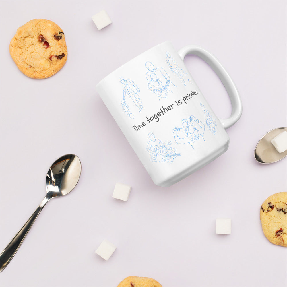 Boy Dad Mug | White Glossy Mug