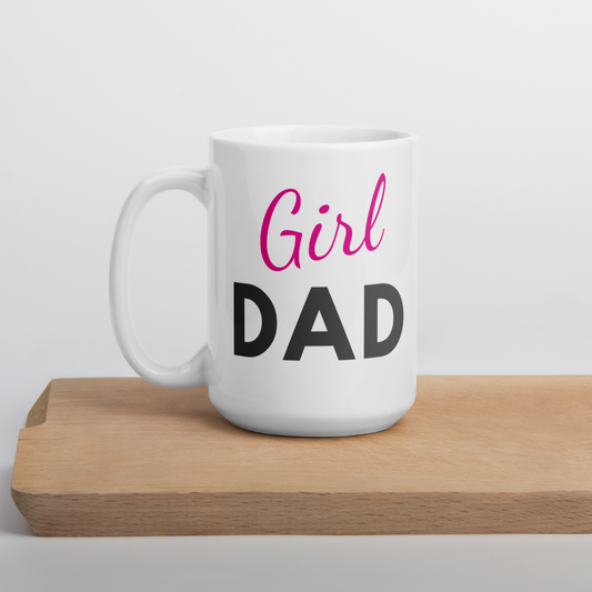 Girl Dad | White glossy mug