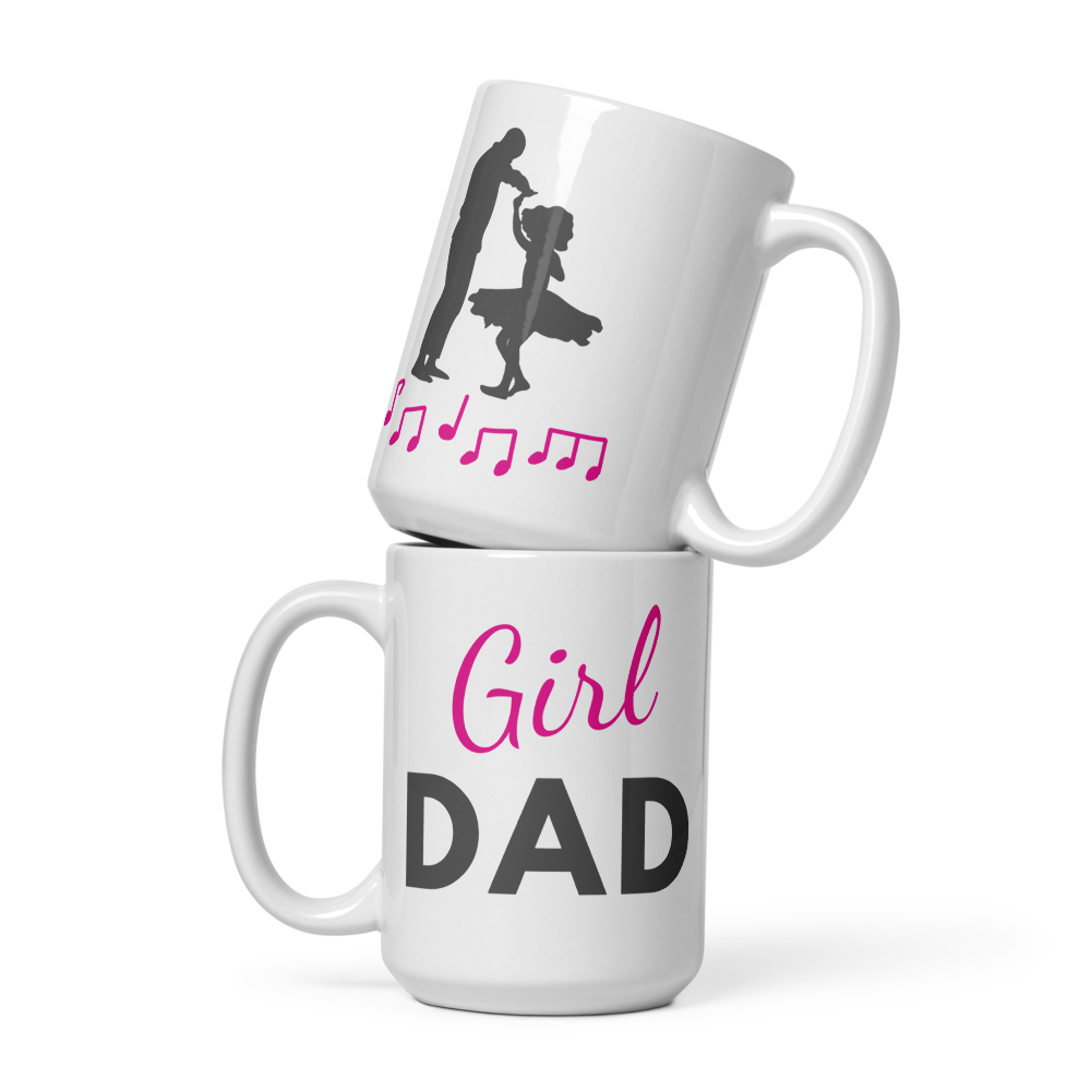 Girl Dad | White glossy mug