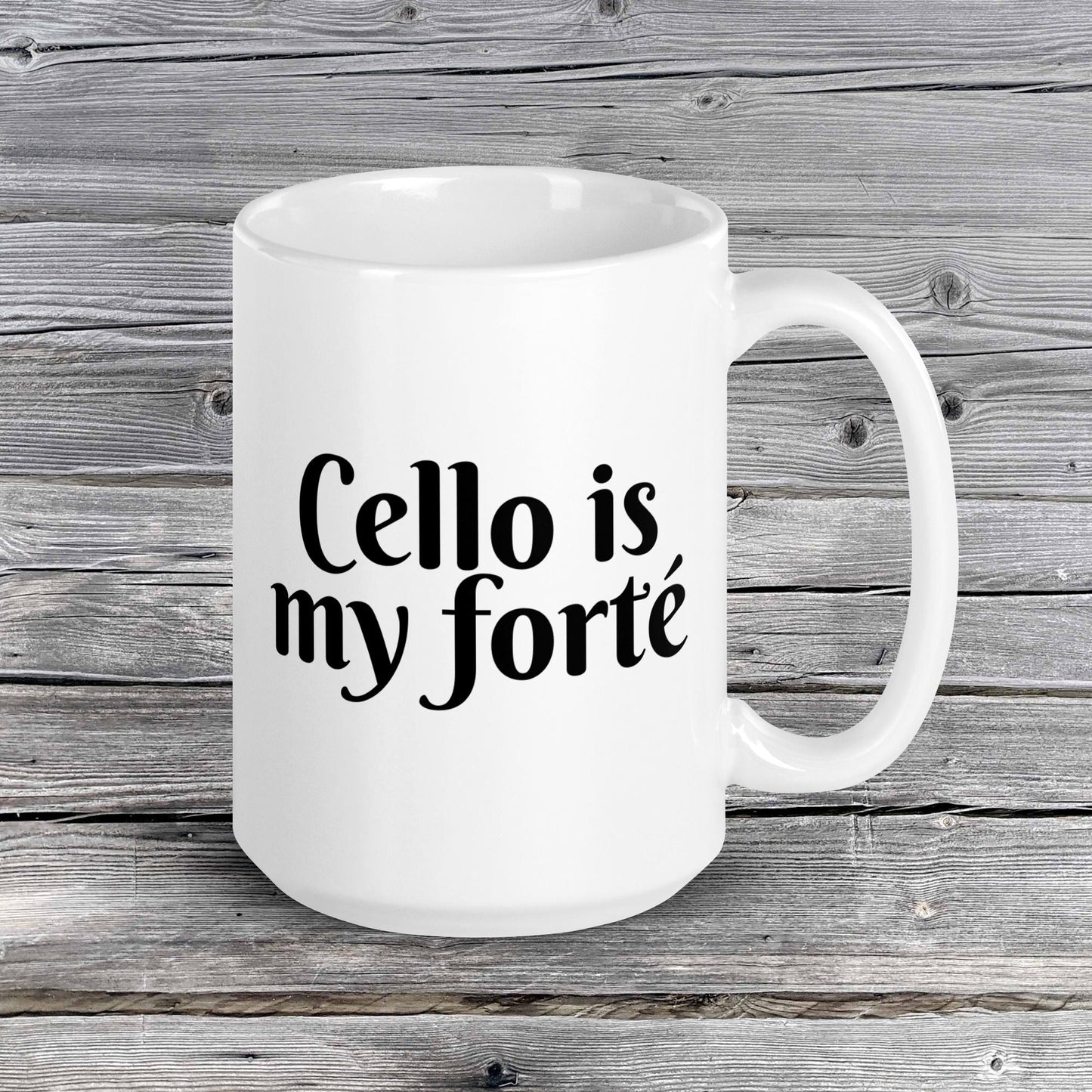 Pick Your Forte' Mug Series | Music is My Forte | 20 Instruments | Violin | Flute | Piano | Guitar | Cello | Singing | Drums | White glossy mug