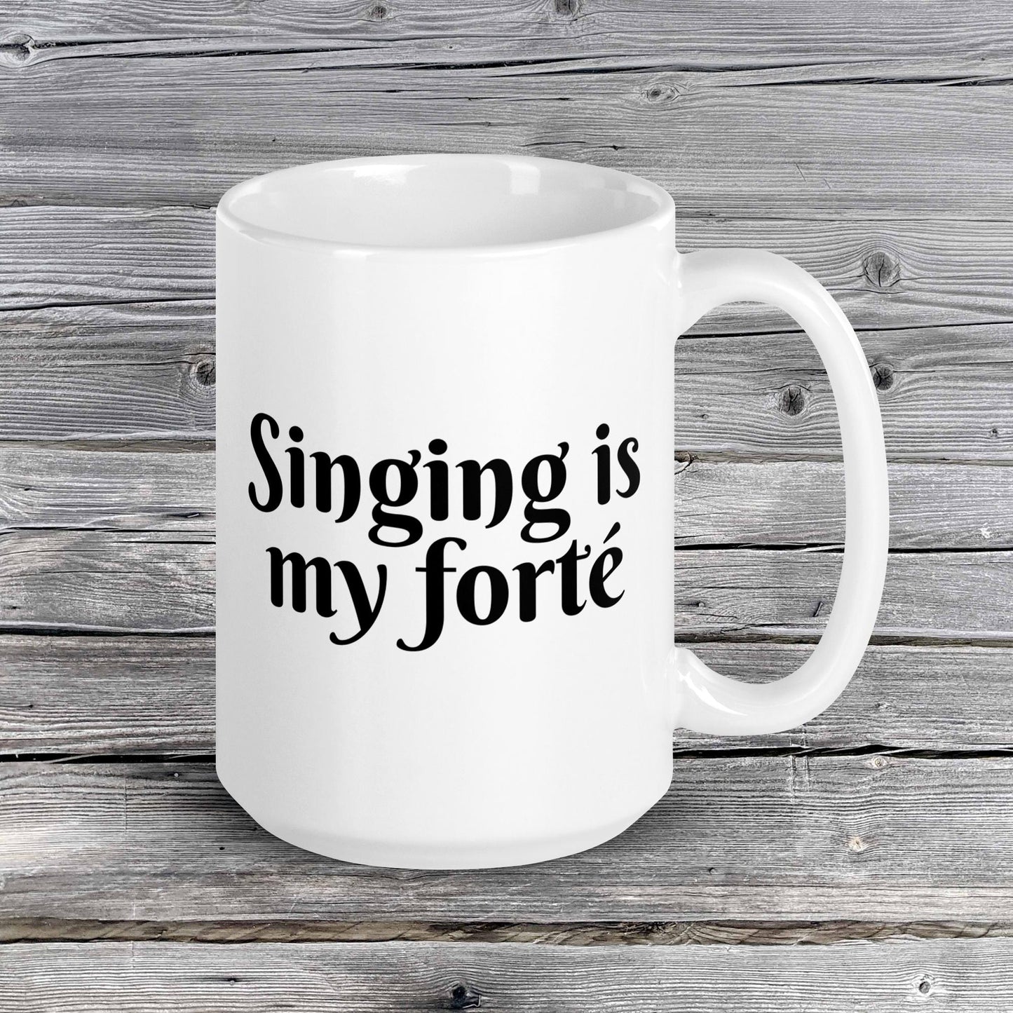 Pick Your Forte' Mug Series | Music is My Forte | 20 Instruments | Violin | Flute | Piano | Guitar | Cello | Singing | Drums | White glossy mug