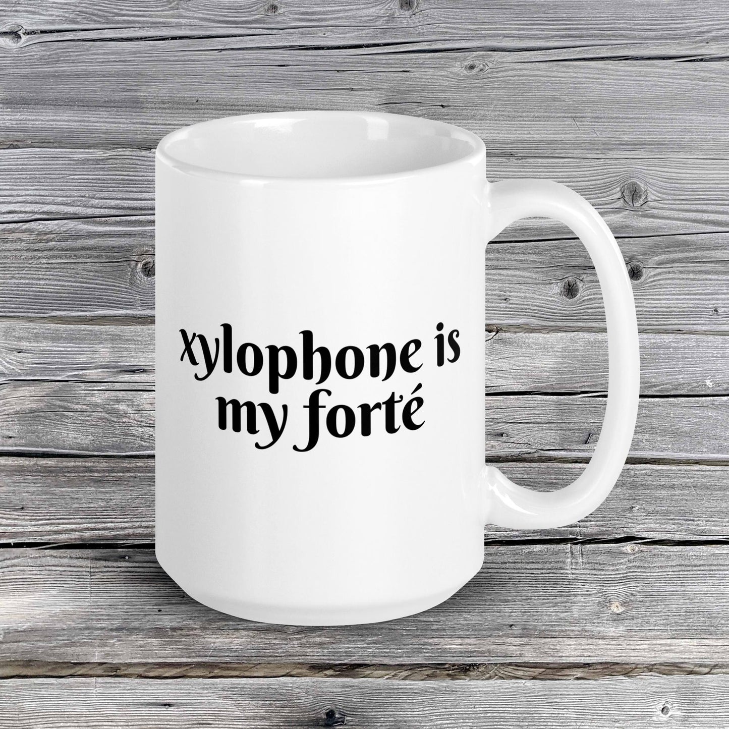 Pick Your Forte' Mug Series | Music is My Forte | 20 Instruments | Violin | Flute | Piano | Guitar | Cello | Singing | Drums | White glossy mug