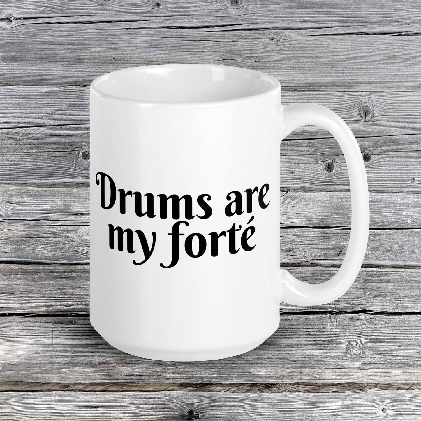 Pick Your Forte' Mug Series | Music is My Forte | 20 Instruments | Violin | Flute | Piano | Guitar | Cello | Singing | Drums | White glossy mug