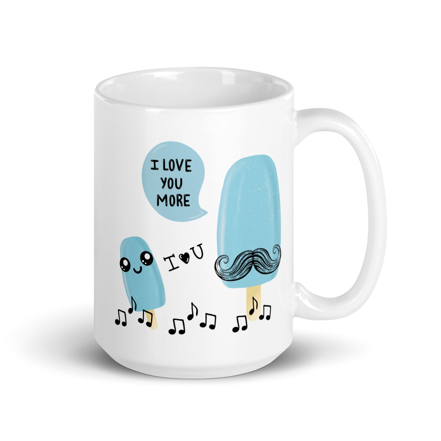 Coolest Daddy Ever | I Love You More | White Glossy Mug