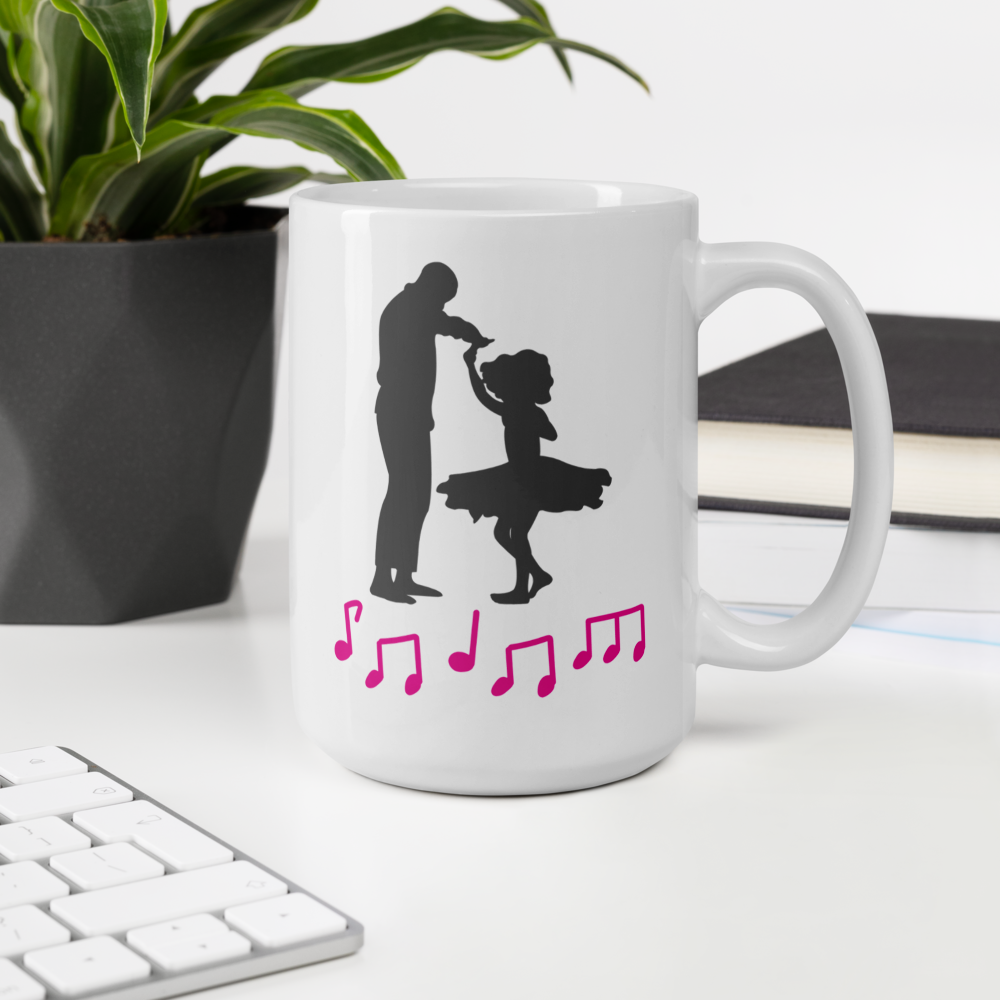 Girl Dad | White glossy mug