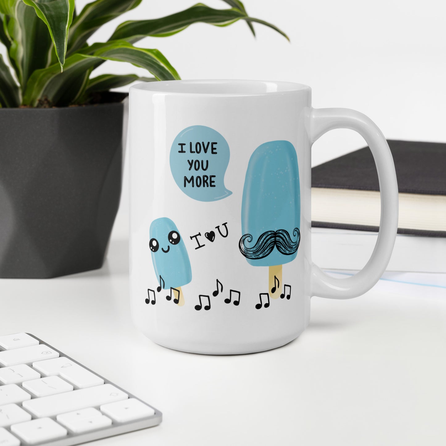 Coolest Daddy Ever | I Love You More | White Glossy Mug