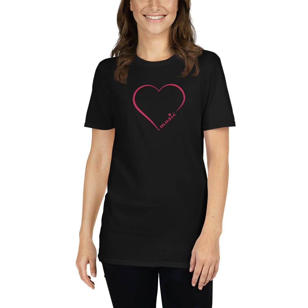 Heart Music | Red Heart | Short-Sleeve Unisex T-Shirt