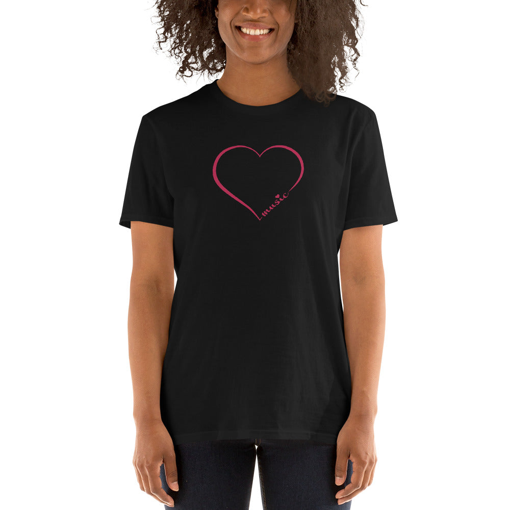 Heart Music | Red Heart | Short-Sleeve Unisex T-Shirt