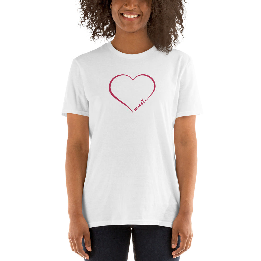 Heart Music | Red Heart | Short-Sleeve Unisex T-Shirt