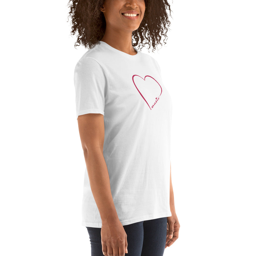 Heart Music | Red Heart | Short-Sleeve Unisex T-Shirt