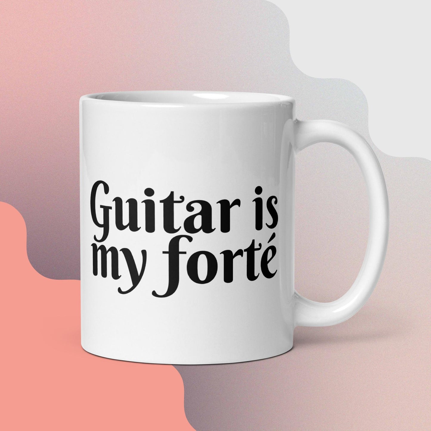 Guitar is My Forte' | White Glossy Mug