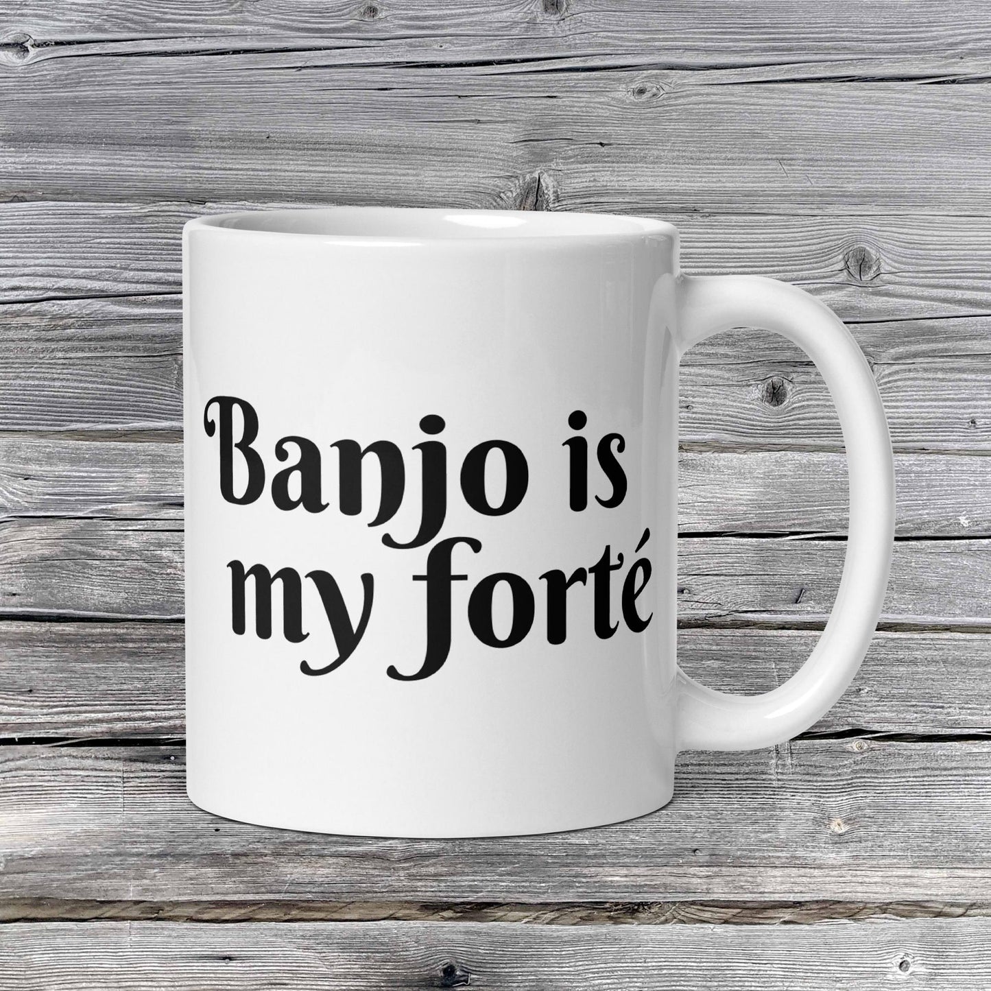 Pick Your Forte' Mug Series | Music is My Forte | 20 Instruments | Violin | Flute | Piano | Guitar | Cello | Singing | Drums | White glossy mug