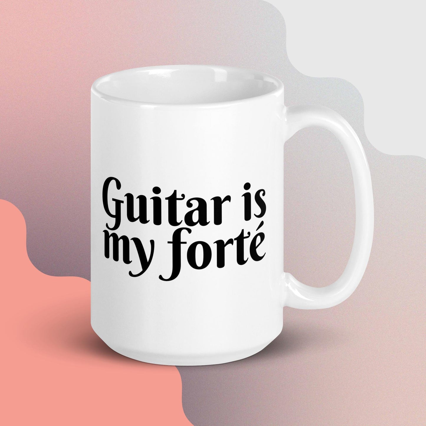 Guitar is My Forte' | White Glossy Mug